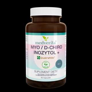 Medverita Myo/D-chiro inozytol 40:1 + Quatrefolic 60 kapsułek