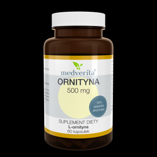 Medverita Ornityna L-ornityna 500 mg 60 kapsułek