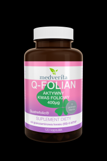 Medverita Q-Folian Quatrefolic 400 mcg 120 kapsułek