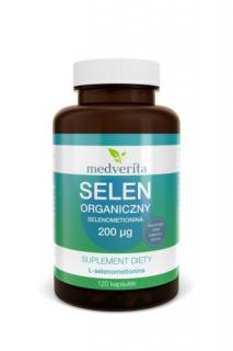 Medverita Selen Organiczny Selenometionina 200 mcg 120 kapsułek