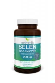 Medverita Selen Organiczny Selenometionina 200 mcg 60 kapsułek