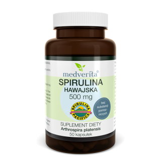 Medverita Spirulina hawajska Pacifica® 500 mg 50 kapsułek