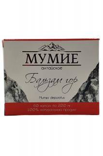 Mumio Oczyszczone Shilajit ałtajskie Balsam gór 60 tab 200mg