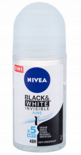 Nivea Black  White Invisible Pure Fresh antyperspirant roll-on 50ml