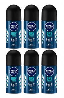 Nivea Men Dry Fresh Antyperspirant Roll-on 6x50ml