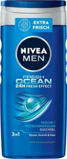 Nivea MEN Fresh Ocean Żel pod prysznic do ciała, twarzy i włosów 250 ml