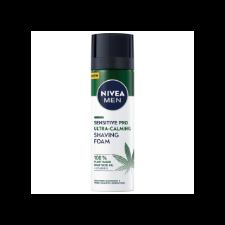 Nivea Men Sensitive Pro Pianka do golenia z nasionami konopi 200ml