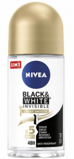 Nivea Women Black  White Invisible Silky Smooth antyperspirant w kulce 50ml