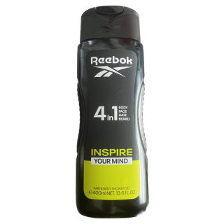 Reebok Inspire Your Mind 4w1 Energetyzujący Żel pod prysznic dla mężczyzn 400ml