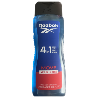 Reebok Move Your Spirit 4w1 Owocowy Żel pod prysznic dla mężczyzn 400ml