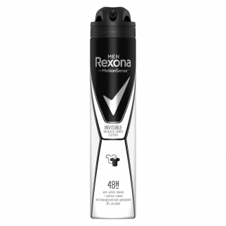 Rexona Invisible Men BlackWhite antyperspirant męski spray 200ml