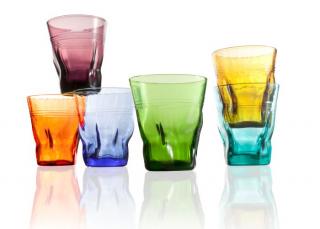 Kolorowe szklaneczki SKRETCH SET kpl 6 sztuk
