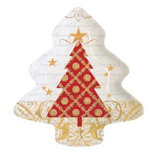 Świąteczny talerz z motywem "Holiday Ornaments"