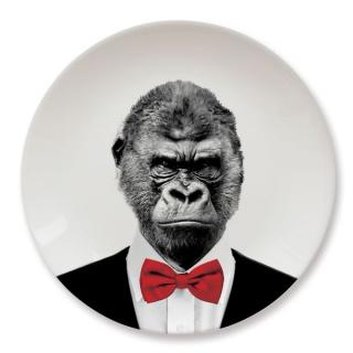 Talerz ceramiczny obiadowy Gorilla duży