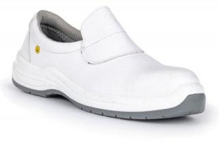 Buty robocze SLIPPER, mokasyny ze wzmocnionym przodem, rozm. 40, białe, ARSLIP WHITE S2 SRC ESD