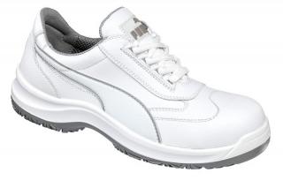 Buty robocze z kompozytowym podnoskiem, wiązane, niskie,  rozmiar 45, białe, PUMA Clarity Low S2 SRC