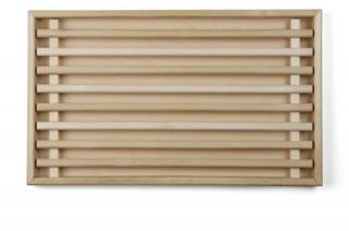 Deska drewniana do krojenia z wyjmowanym wkładem, wymiary 50x30x3,5 cm, EXXENT 78537