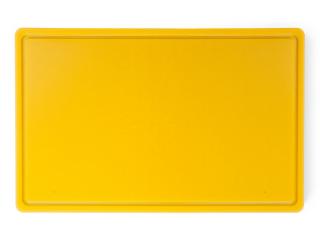 Deska polietylenowa HDPE do krojenia drobiu surowego, HACCP, żółta, GN 1/1, HENDI 826058