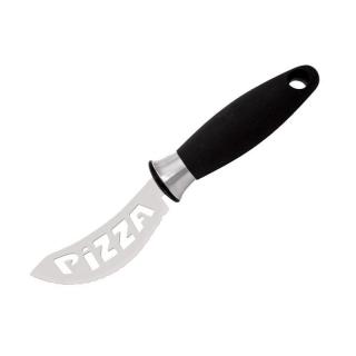 Nóż do pizzy, ostrze ząbkowane, czarny, dł. 10 cm, ICEL