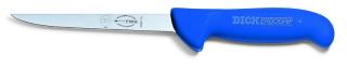 Nóż do trybowania ERGOGRIP, z ostrzem prostym, 15 cm, wąski, elastyczny, niebieski, DICK 8298015