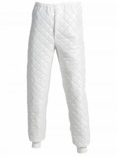Spodnie ocieplane, robocze, pikowane, poliestrowe, termiczne, termoizolacyjne, rozm. XL, białe, WINNIPEG