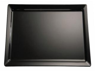 Taca kwadratowa PURE, z melaminy, czarna, wym. 51x51 cm, APS 83400