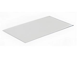 Taca prostokątna, z plexi, przezroczysta, wym. 28,5x18,5 cm