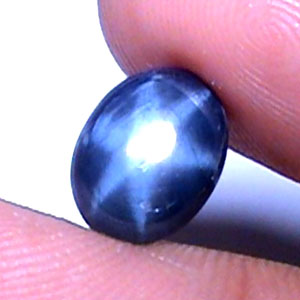 ok. 1,95ct /1szt. - REWELACYJNY GWIAŻDZISTY SZAFIR NAT.-  10,3x8,0/3,4mm kaboszon