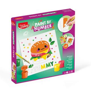 Malowanie po numerach dla dzieci - Przekąski |  Zestaw kreatywny 7+
