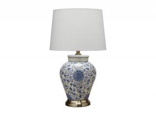 Ceramiczna lampa stołowa Cornelia niebieska 58 cm, PR Home
