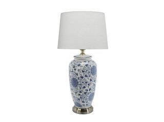 Ceramiczna lampa stołowa Cornelia niebieska 68 cm, PR Home