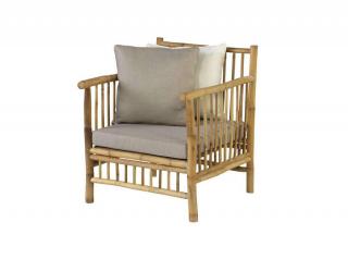 Fotel ogrodowy Bamboo z poduszkami, Exotan
