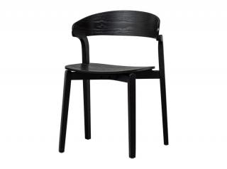 Krzesło jadalniane Cras czarne, Woood