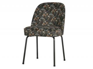 Krzesło Vogue velvet aquarel flower czarny, Be Pure