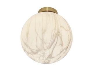 Lampa sufitowa Carrara kula biała marmur/złoto, It's About RoMi