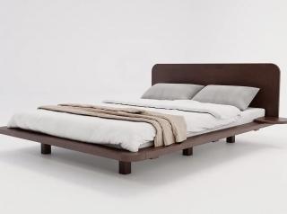 Łóżko lewitujące bukowe Japandic palisander, Skandica