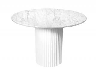 Stół okrągły Hygge z marmurowym blatem, Marle Home