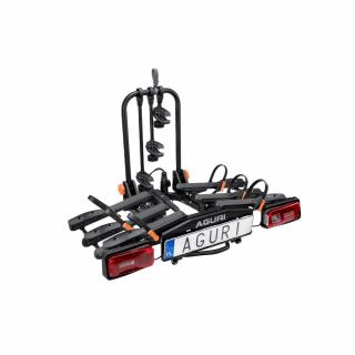 Aguri Krab 3 black – Solidna platforma rowerowa na hak na 3 rowery