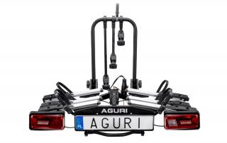 Aguri Krab 3 silver – Bagażnik rowerowy na hak na 3 rowery