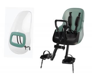 Bobike Exclusive Evolve Mini Peppermint przedni fotelik rowerowy z osłoną