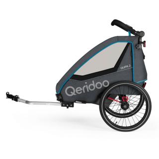Przyczepka rowerowa, wózek Qeridoo QUPA2 Blue dla dwójki dzieci