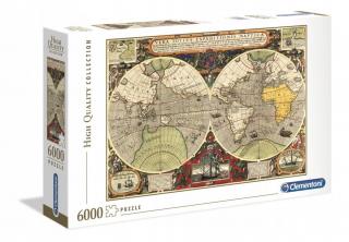 Clementoni Puzzle 6000 el. HQ Antyczna Mapa Świata