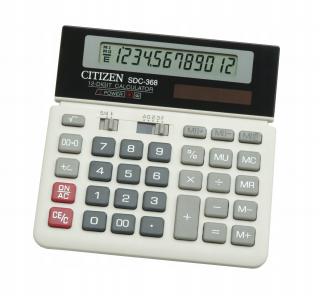 Kalkulator biurowy CITIZEN SDC-368 12 cyfr