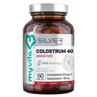 COLOSTRUM IMMUNO 100% SILVER PURE 60 kapsułek - MYVITA