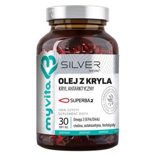 OLEJ Z KRYLA 100% SILVER PURE 30 kapsułek - MYVITA