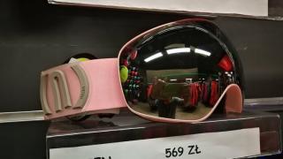 GOGLE ALIEN LIGHT PINK SZYBA SILVER CAT3