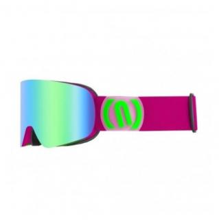 Gogle narciarskie NEON MAGNETO I Z WYMIENNYMI SZYBAMI NA MAGNES I Pink Fluo, Szyba: Red