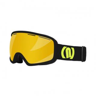 Gogle narciarskie NEON VENUS I Black Yellow Fluo, Szyba Gold