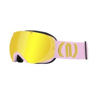 Gogle narciarskie NEON WIRE I Light Pink, Szyba: Gold