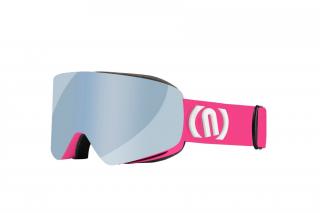 GOGLE NEON DANGER PINK FLUO/WHITE SZYBA STEEL CAT 3